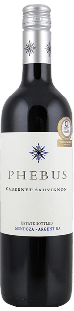 Phebus Cabernet Sauvignon | Argentinië | gemaakt van de druif Cabernet Sauvignon