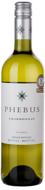 Phebus Chardonnay | Argentinië | gemaakt van de druif Chardonnay