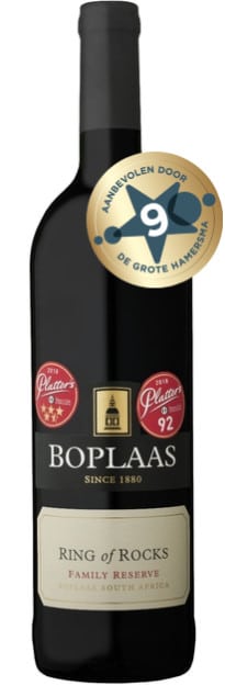 Boplaas Family Reserve 'Ring of Rocks' | Zuid-Afrika | gemaakt van de druiven Cabernet Sauvignon, Shiraz, Tinta Barroca, Touriga Franca en Touriga Nacional