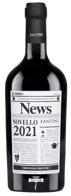 Novello Fantini 2022 Montepulciano / Sangiovese | Italië | gemaakt van de druiven Montepulciano en Sangiovese