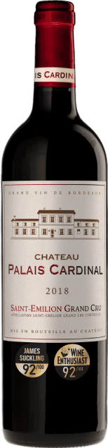 Château Palais Cardinal Saint-Emilion Grand Cru | Frankrijk | gemaakt van de druiven Cabernet Franc, Cabernet Sauvignon en Merlot