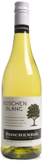 Boschendal Boschenblanc | Zuid-Afrika | gemaakt van de druiven Chardonnay, Chenin Blanc, Colombard, Sauvignon Blanc en Viognier