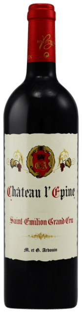 Château l’Epine Saint-Émilion Grand Cru | Frankrijk | gemaakt van de druiven Cabernet Franc, Cabernet Sauvignon en Merlot