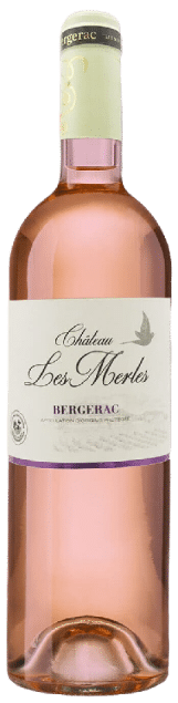 Château les Merles Bergerac Rosé | Frankrijk | gemaakt van de druiven Cabernet Sauvignon en Merlot