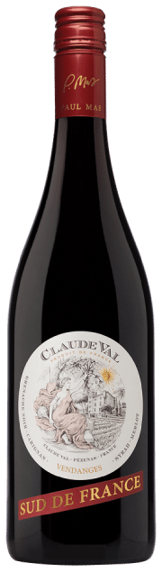 Paul Mas Claude Val Rouge | Frankrijk | gemaakt van de druiven Carignan, Grenache Noir, Merlot en Syrah