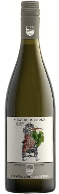 Weingut Hiss - Baden Grauburgunder Holzfass 6 Trocken | Duitsland | gemaakt van de druiven Grauburgunder en Pinot Gris