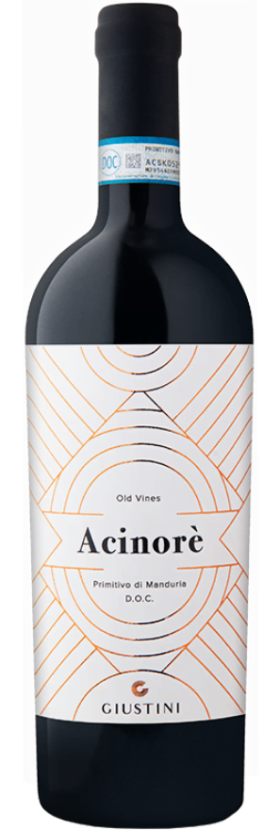 Tenuta Giustini Acinorè Primitivo di Manduria DOC | Italië | gemaakt van de druif Primitivo