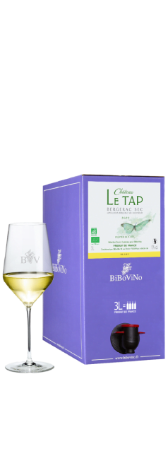 Château Le Tap Blanc - BiB (3 liter) | Frankrijk | gemaakt van de druiven Muscadelle, Sauvignon Blanc en Semillon