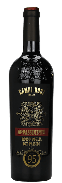 Campi Rudi | Appassimento Rosso Puglia Passito | Italië | gemaakt van de druiven nero di troia, Primitivo en Sangiovese