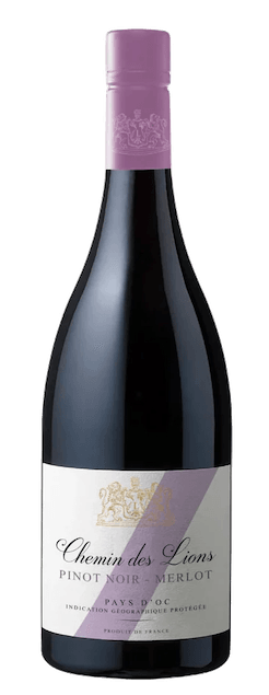 Chemin des Lions | Pinot Noir - Merlot | Frankrijk | gemaakt van de druiven Merlot en Pinot Noir