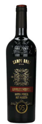 Campi Rudi | Appassimento Rosso Puglia Passito | Italië | gemaakt van de druiven nero di troia, Primitivo en Sangiovese