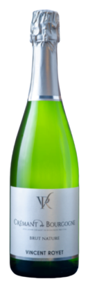 Vincent Royet Crémant de Bourgogne Brut Nature | Frankrijk | gemaakt van de druiven Aligoté, Chardonnay en Pinot Noir